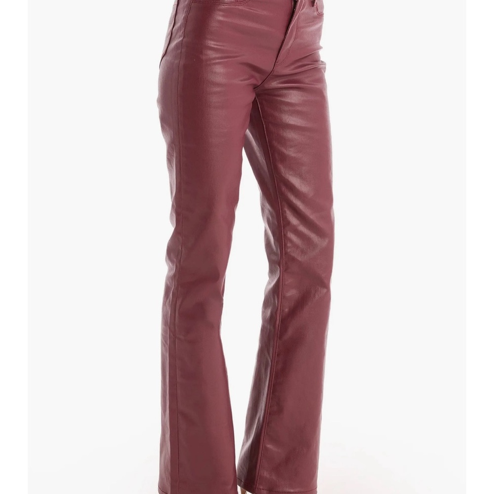 Noli Women's High Rise Maroon Jeans - Picture 4 of 7